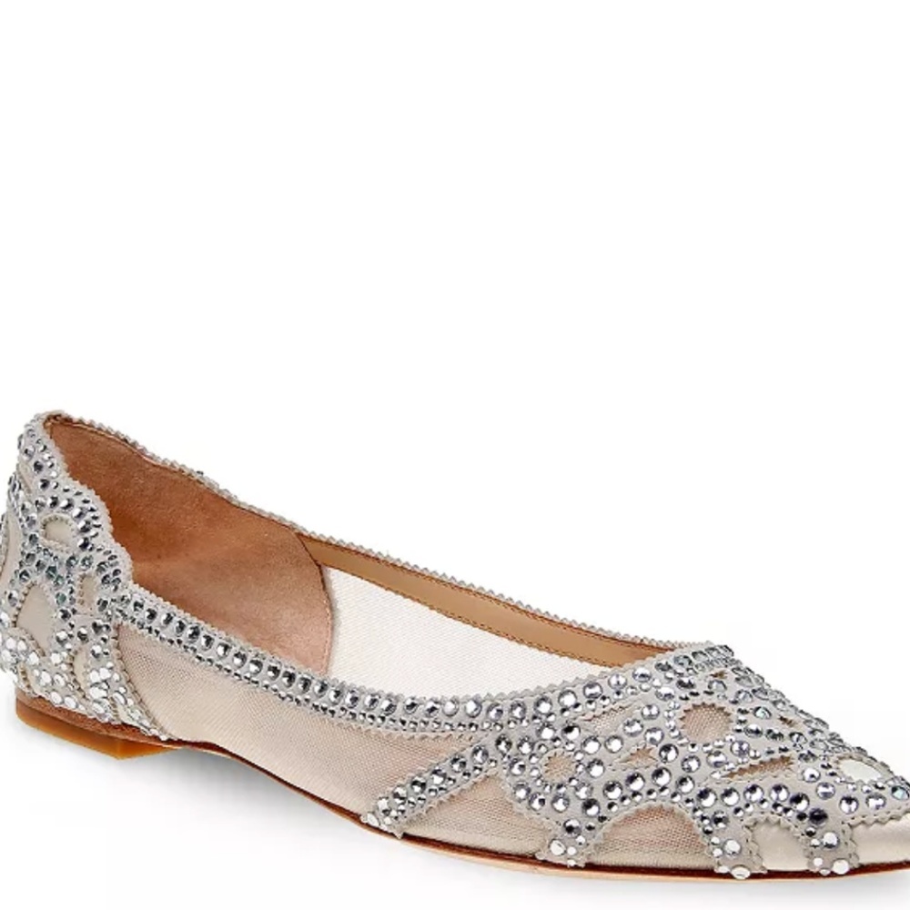 GIGI POINTED TOE FLAT EVENING SHOE